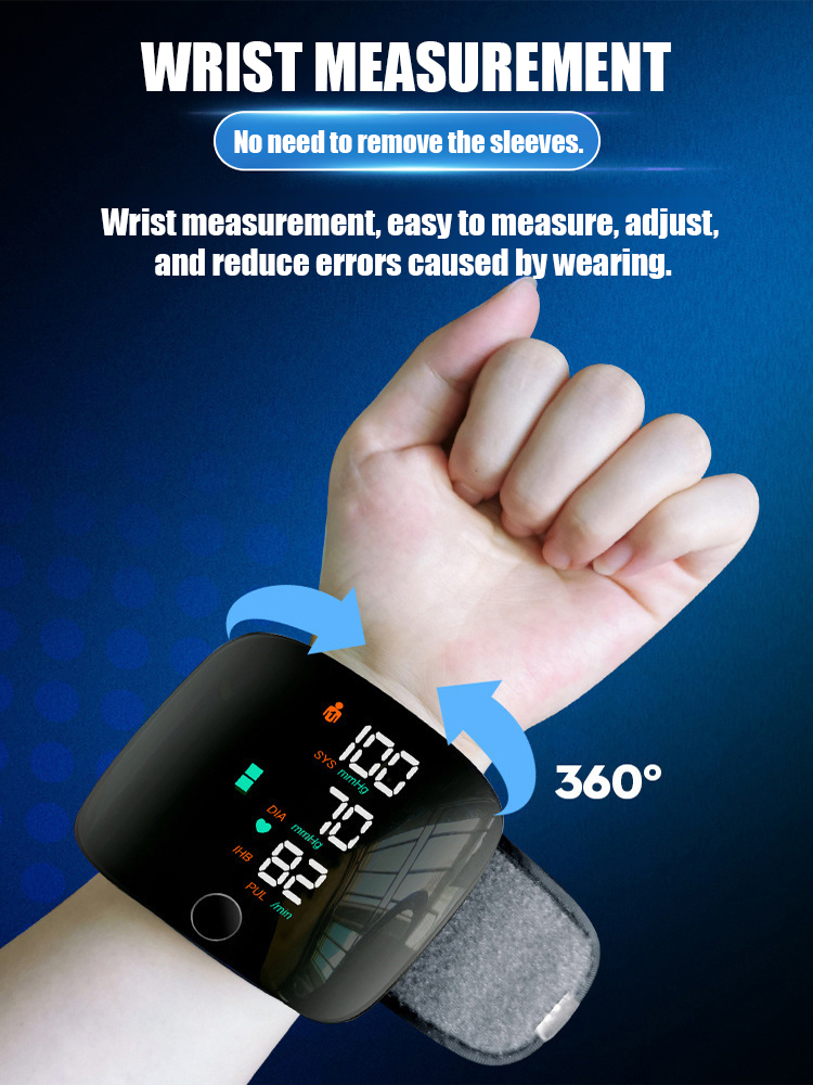 ✅ Certified by FDA, CE, and SGS, with blood pressure accuracy within ±3mmHg and pulse rate within ±5%.