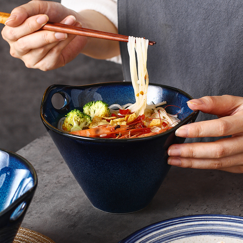 多用途で使える日本の陶器麺鉢