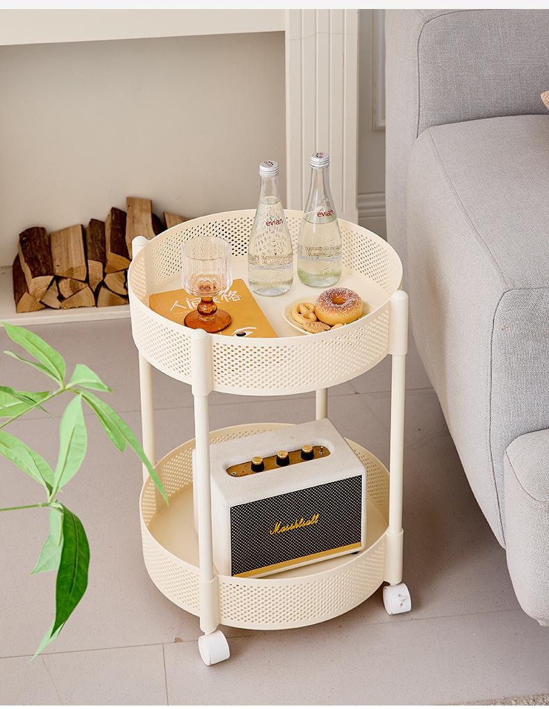 High-grade glass table with gold frame for living room