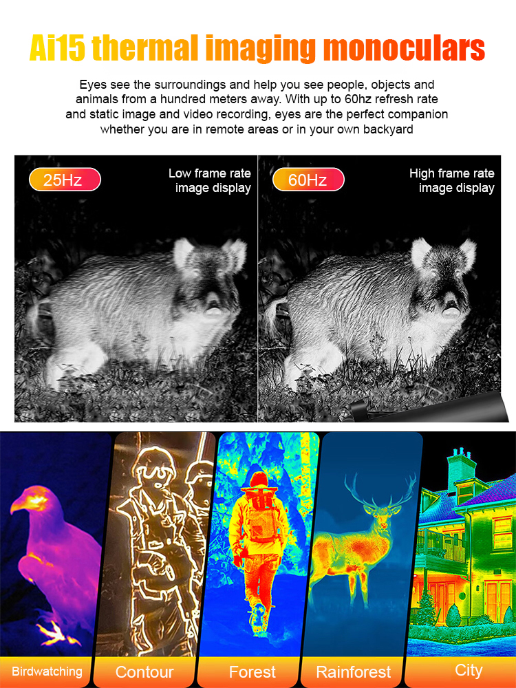 German technology thermal imaging monocular night vision device