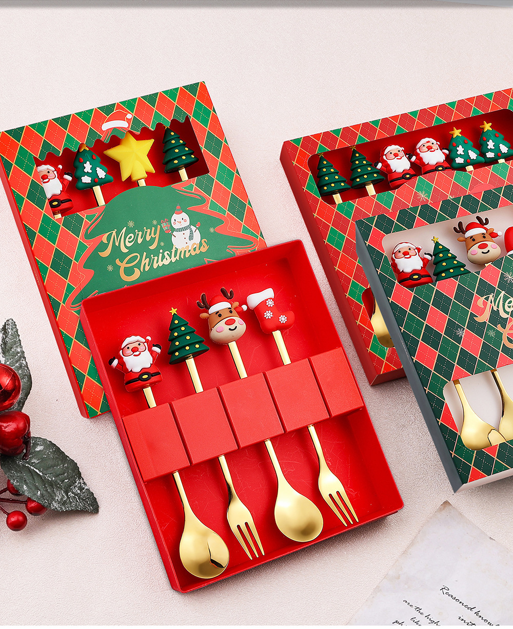 Durable stainless steel tableware for festive meals