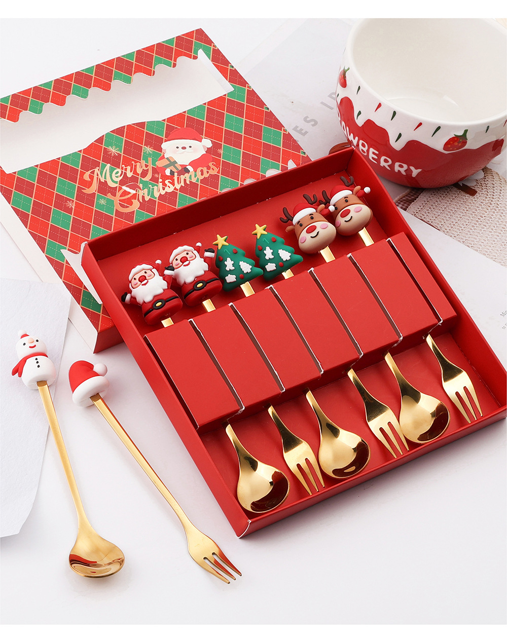 Multifunctional dessert cutlery for holiday parties