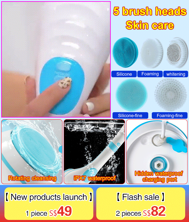 Electric Long-Handle Massage Bath Machine