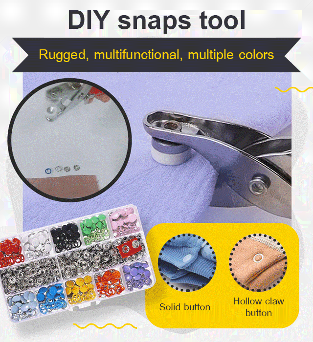 Five-Claw Pliers Snap Buttons Set