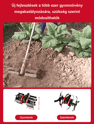 【Fűnyíró különleges】 Laza talaj gyomláló univerzális kerék